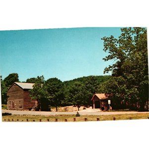 Columbiana County Ohio Covered Elkton Bridge Postcard Travel Souvenir Unposted